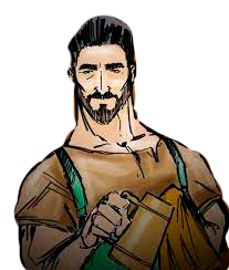 dono da taverna desconfiado